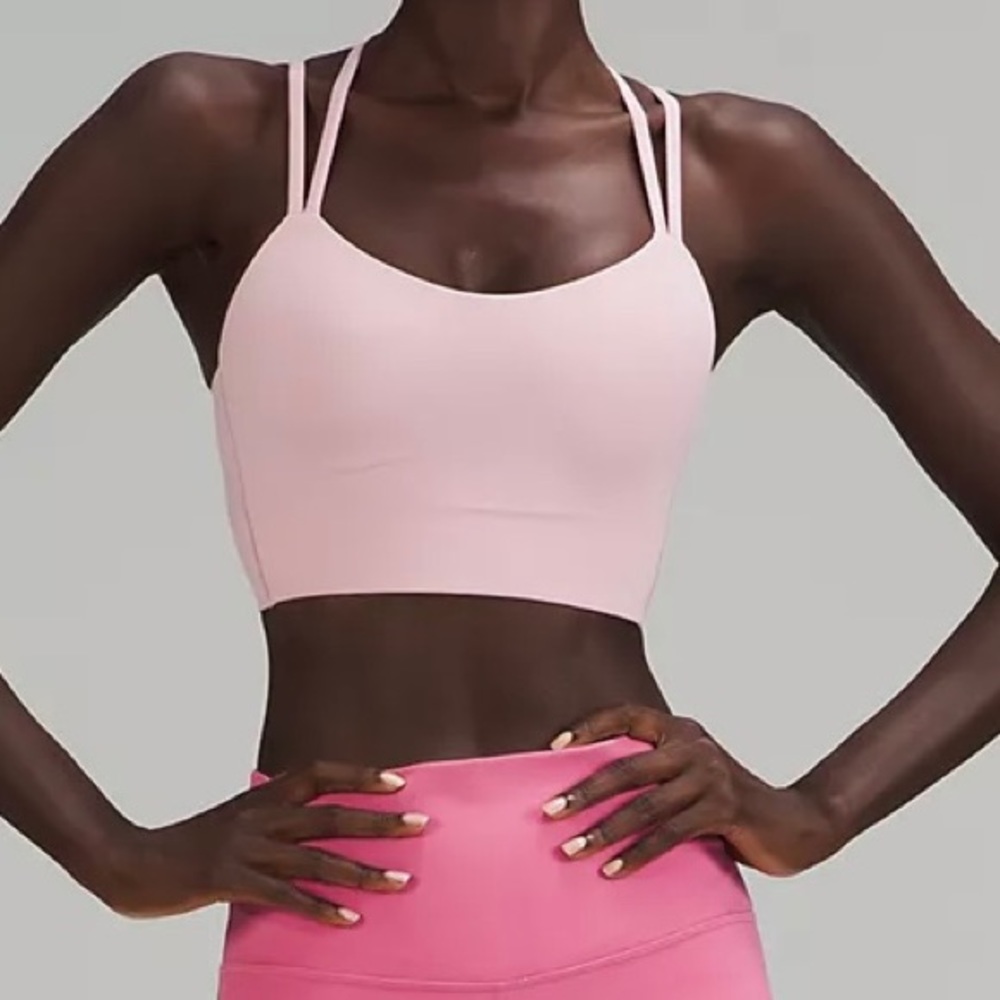 Lululemon Like a Cloud Longline Bra - Pink Peony